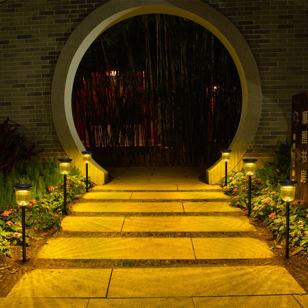 2 pcs/lot solar flower basket lawn lights Outdoor garden decoration garden led landscape lights ABS+PC+ hardware white light + warm light two-color temperature